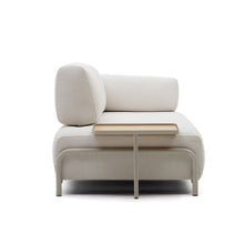 Load image into Gallery viewer, Compo 3-seater sofa chenille beige, large tray oak veneer and beige metal structure 232cm FSC Mix Credit - image 6
