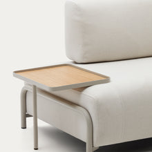 Load image into Gallery viewer, Large Compo tray in oak veneer with natural finish and beige metal structure