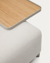 Load image into Gallery viewer, Large Compo tray in oak veneer with natural finish and beige metal structure - image 6