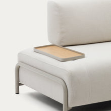 Load image into Gallery viewer, Small Compo tray in oak veneer with natural finish and beige metal structure - image 2