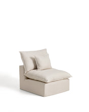 Load image into Gallery viewer, Anarela beige linen and viscose armchair with removable cover 90cm FSC Mix Credit - image 2