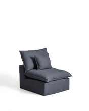 Load image into Gallery viewer, Anarela dark grey linen and viscose armchair with removable cover 90cm FSC Mix Credit - image 2