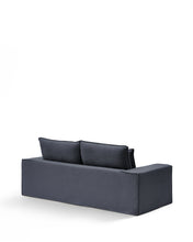 Load image into Gallery viewer, Anarela dark grey linen and viscose 2-seater sofa with removable cover 220 cm FSC Mix Credit - image 2