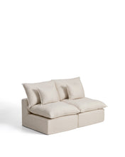 Load image into Gallery viewer, Anarela beige linen and viscose 2-seater modular sofa with removable cover 180cm FSC Mix Credit - image 2
