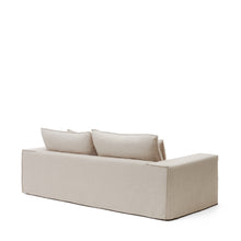 Load image into Gallery viewer, Anarela removable-cover 3-seater sofa with beige linen cushions FSC Mix Credit 280 cm. - image 7