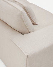 Load image into Gallery viewer, Anarela removable-cover 3-seater sofa with beige linen cushions FSC Mix Credit 280 cm. - image 17
