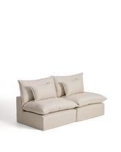 Load image into Gallery viewer, Anarela beige linen and viscose 3-seater modular sofa with removable cover 220cm FSC Mix Credit - image 2