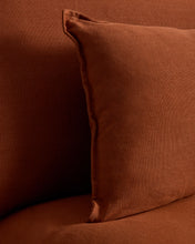 Load image into Gallery viewer, Anarela terracotta linen 3-seater modular sofa with removable cover 270cm FSC Mix Credit - image 3