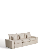 Load image into Gallery viewer, Anarela beige linen and viscose 3-seater modular sofa with removable cover 310cm FSC Mix Credit - image 2