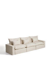 Load image into Gallery viewer, Anarela beige linen and viscose 5-seater modular sofa with removable cover 370cm FSC Mix Credit - image 2
