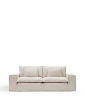 Load image into Gallery viewer, Anarela 3 seater sofa cover in beige linen - image 4