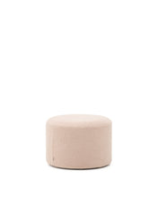 Load image into Gallery viewer, Kaeli footrest with removable cover in pink bouclé Ø 60 cm