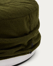 Load image into Gallery viewer, Kaeli footrest with removable cover in green bouclé Ø 90 cm - image 5