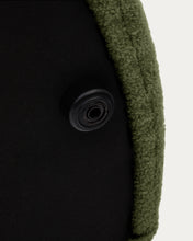 Load image into Gallery viewer, Kaeli footrest with removable cover in green bouclé Ø 90 cm - image 6