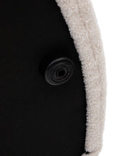 Load image into Gallery viewer, Kaeli footrest with removable cover in ecru bouclé Ø 90 cm - image 6