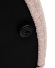 Load image into Gallery viewer, Kaeli footrest with removable cover in pink bouclé Ø 90 cm - image 5