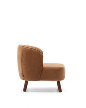 Load image into Gallery viewer, Ulit armchair in terracotta chenille with solid ash wood legs with walnut finish - image 2