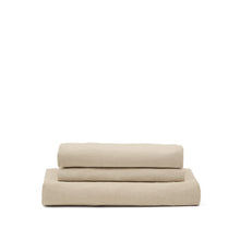 Load image into Gallery viewer, Nora armchair cover in taupe linen and cotton 140cm