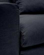 Load image into Gallery viewer, Nora 3-seater sofa cover in anthracite grey linen and cotton - image 9