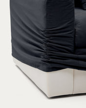 Load image into Gallery viewer, Nora 3-seater sofa cover in anthracite grey linen and cotton - image 10