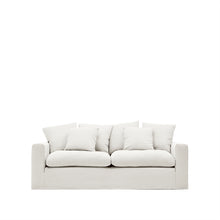 Load image into Gallery viewer, Nora 3-seater sofa cover in ecru linen and cotton - image 3