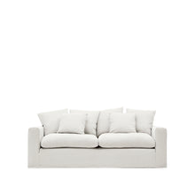 Load image into Gallery viewer, Nora 3-seater sofa cover in ecru linen and cotton - image 4