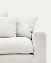 Load image into Gallery viewer, Nora 3-seater sofa cover in ecru linen and cotton - image 6