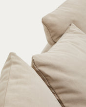 Load image into Gallery viewer, Nora 3-seater sofa cover in taupe linen and cotton - image 8