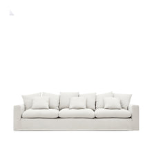 Load image into Gallery viewer, Nora 4-seater sofa cover in ecru linen and cotton - image 4