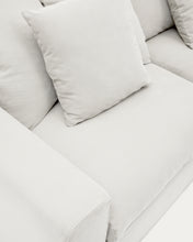 Load image into Gallery viewer, Nora 4-seater sofa cover in ecru linen and cotton - image 5