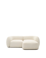 Load image into Gallery viewer, Martina ecru chenille 2-seater modular sofa with right chaise longue 230cm - image 2