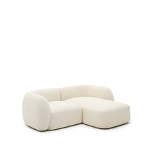 Load image into Gallery viewer, Martina ecru chenille 2-seater modular sofa with right chaise longue 230cm - image 5