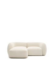 Load image into Gallery viewer, Martina ecru chenille 2-seater modular sofa with left chaise longue 230cm - image 2
