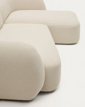 Load image into Gallery viewer, Martina ecru chenille 3-seater modular sofa with right chaise longue 287cm - image 14