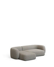 Load image into Gallery viewer, Martina stone-coloured chenille 3-seater modular sofa with left chaise longue 287cm - image 2