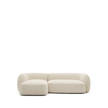 Load image into Gallery viewer, Martina ecru chenille 3-seater modular sofa with left chaise longue 287cm