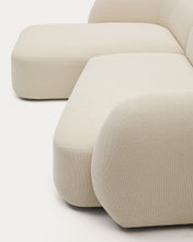 Load image into Gallery viewer, Martina ecru chenille 3-seater modular sofa with left chaise longue 287cm - image 15