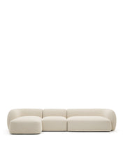 Load image into Gallery viewer, Martina ecru chenille 4-seater modular sofa with left chaise longue 377cm - image 2