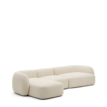 Load image into Gallery viewer, Martina ecru chenille 4-seater modular sofa with left chaise longue 377cm - image 5