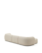 Load image into Gallery viewer, Martina ecru chenille 4-seater modular sofa with left chaise longue 377cm - image 8