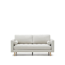 Load image into Gallery viewer, Debra 2-seater sofa in pearl chenille and natural legs, 182 cm FSC Mix Credit