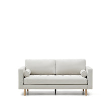 Load image into Gallery viewer, Debra 2-seater sofa in pearl chenille and natural legs, 182 cm FSC Mix Credit - image 2