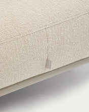 Load image into Gallery viewer, Aurum ecru chenille footrest with matte beige metal base 85 x 85cm FSC Mix Credit - image 7
