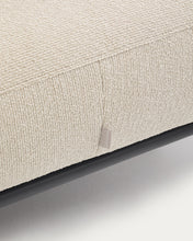 Load image into Gallery viewer, Aurum ecru chenille footrest with matte grey metal base 85 x 85cm FSC Mix Credit - image 7
