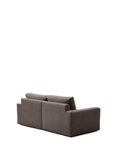 Load image into Gallery viewer, Alea dark brown chenille 3-seater modular sofa with removable cover 220cm - image 4