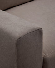 Load image into Gallery viewer, Alea dark brown chenille 3-seater modular sofa with removable cover 220cm - image 8