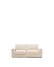 Load image into Gallery viewer, Alea ecru chenille 3-seater modular sofa with removable cover 220cm