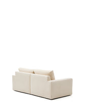 Load image into Gallery viewer, Alea ecru chenille 3-seater modular sofa with removable cover 220cm - image 4