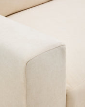 Load image into Gallery viewer, Alea ecru chenille 3-seater modular sofa with removable cover 220cm - image 10