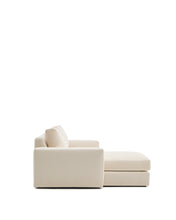 Load image into Gallery viewer, Alea ecru chenille 3-seater modular sofa with left chaise longue and removable cover 220cm - image 3